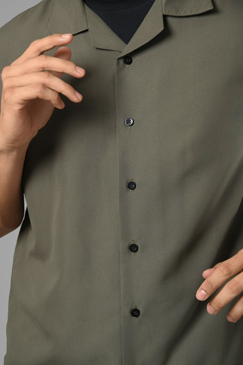 ULTIMATE CUBAN SHIRT CHARCOAL