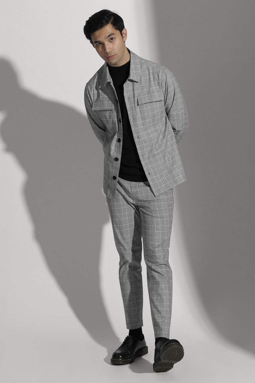 SCOTT TARTAN JACKET GREY