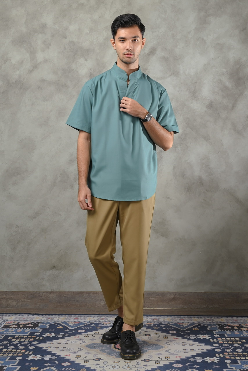 BERGAMO MODEST SHIRT OCEAN