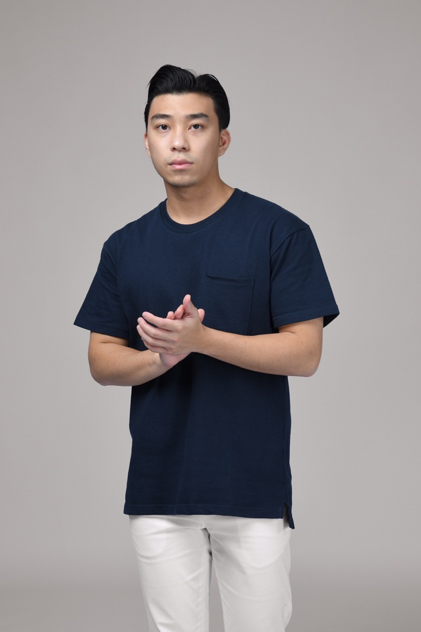 YORK OVERSIZED TEES IN SPACE BLUE