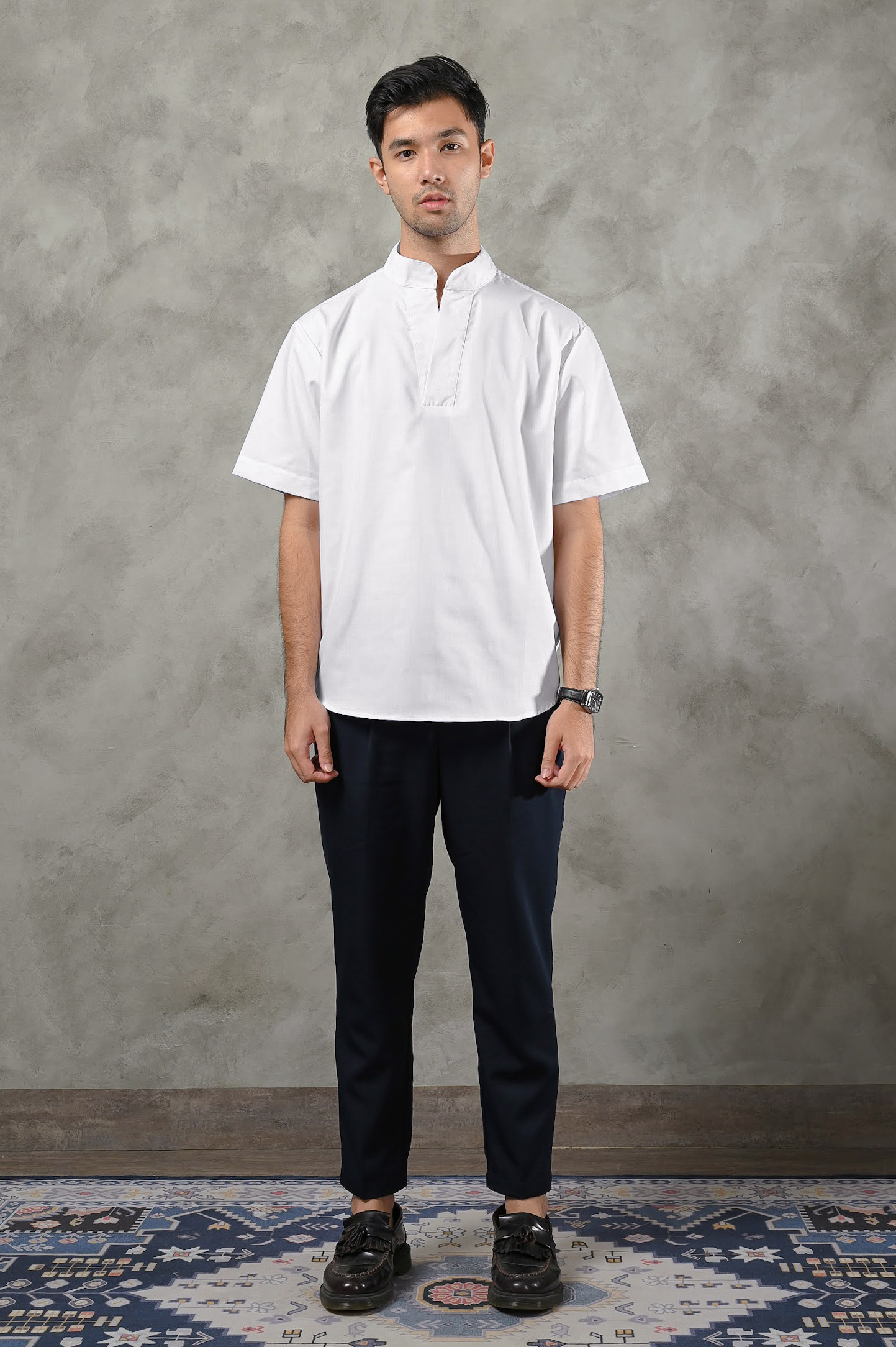 PSDG17-BERGAMO MODEST SHIRT WHITE
