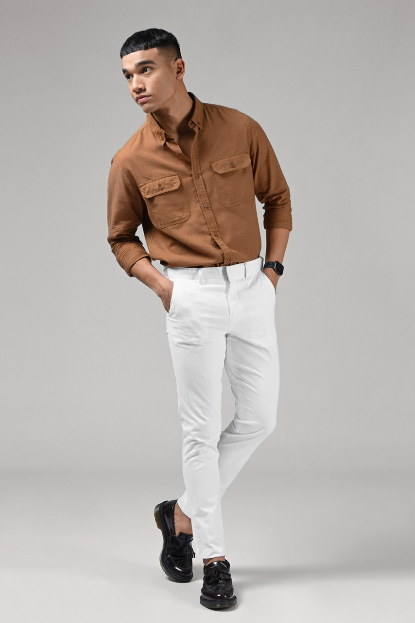 PSBB05-KALPEN BASIC SHIRT BROWN