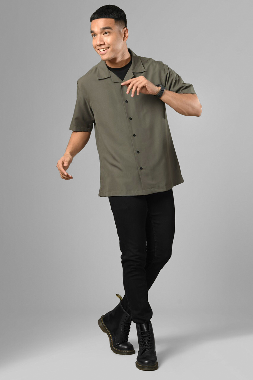 ULTIMATE CUBAN SHIRT CHARCOAL