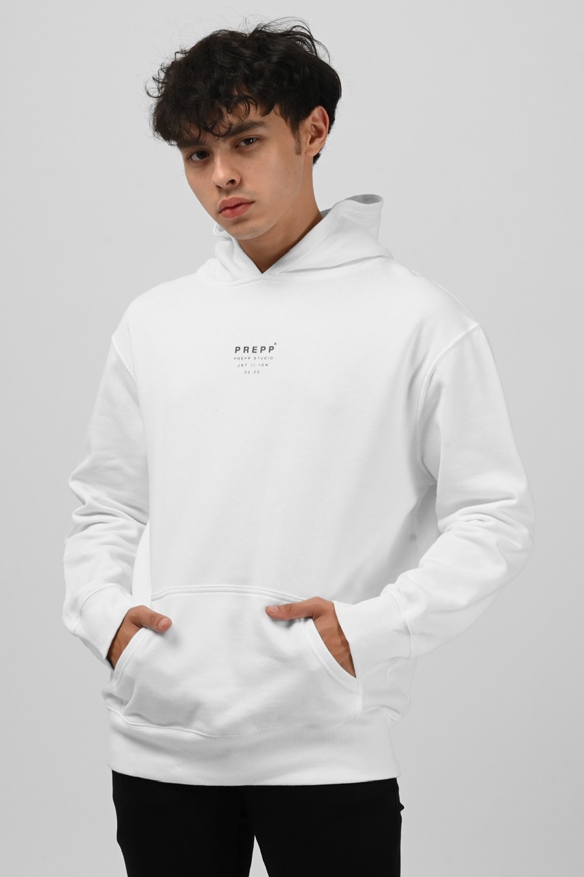 prepp signature hoodie in white