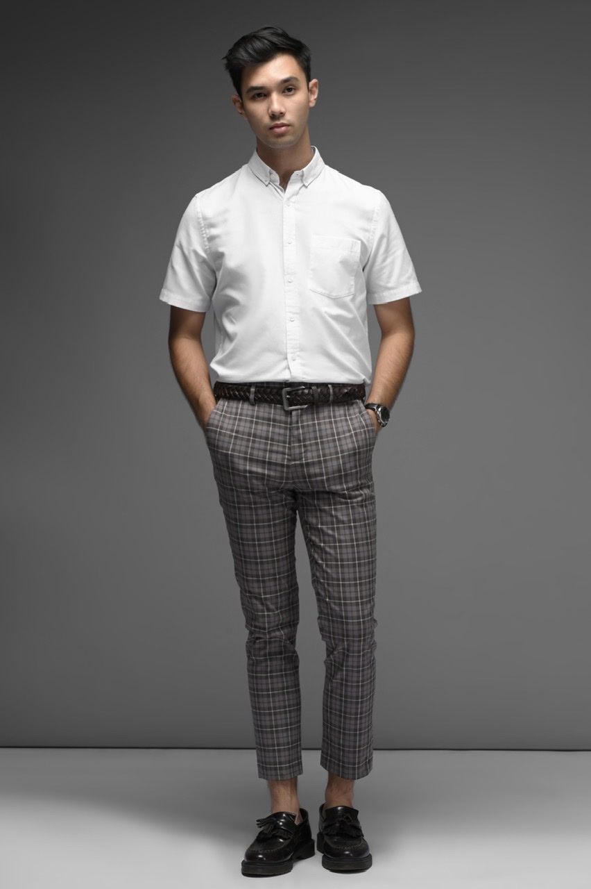 EXETER WHITE BUTTON SHORT SLEEVE SHIRT WHITE