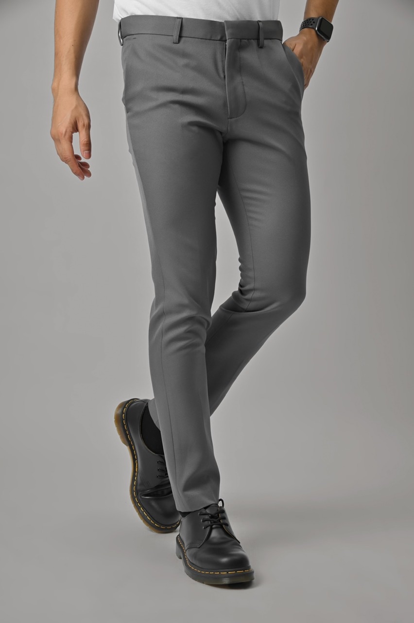 PREPPY PANTS SLIMFIT GREY