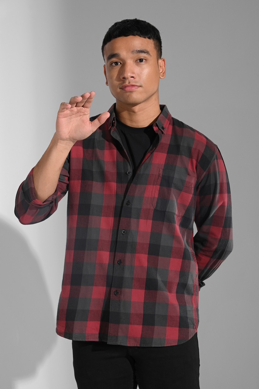 ULTIMATE FLANNEL DARK RED