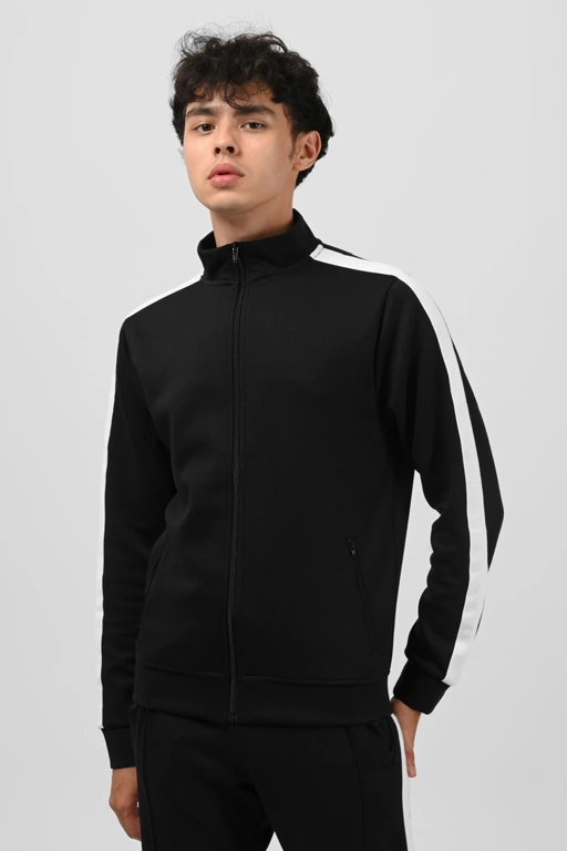 Image of TWEED TRACKTOP BLACK