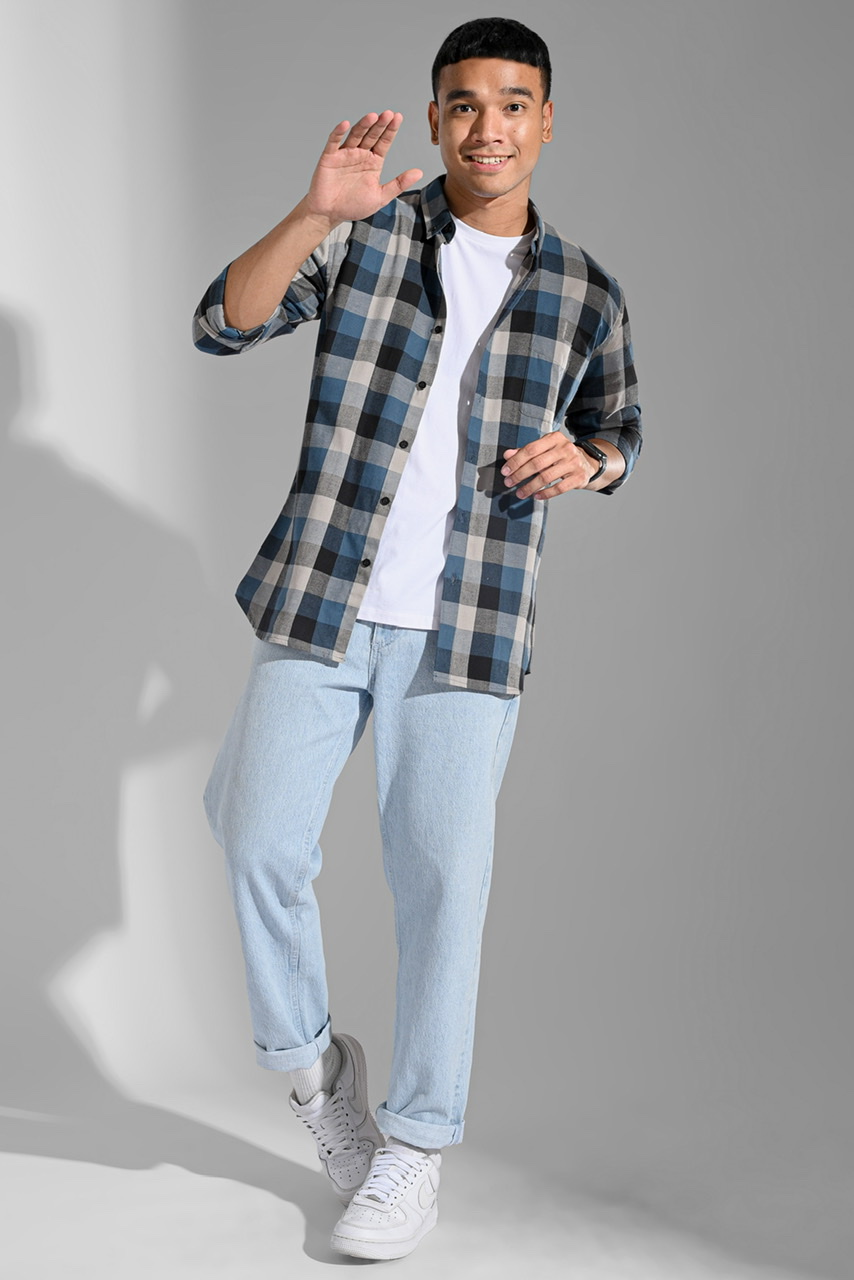 ULTIMATE FLANNEL DARK CYAN