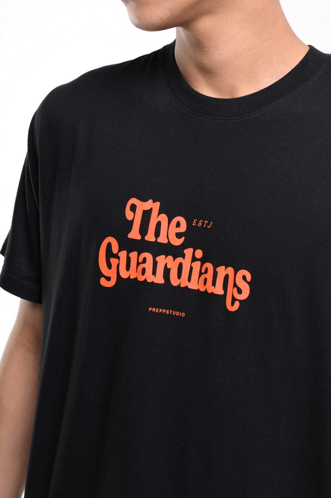 PTEL02-THE GUARDIANS TEES BLACK
