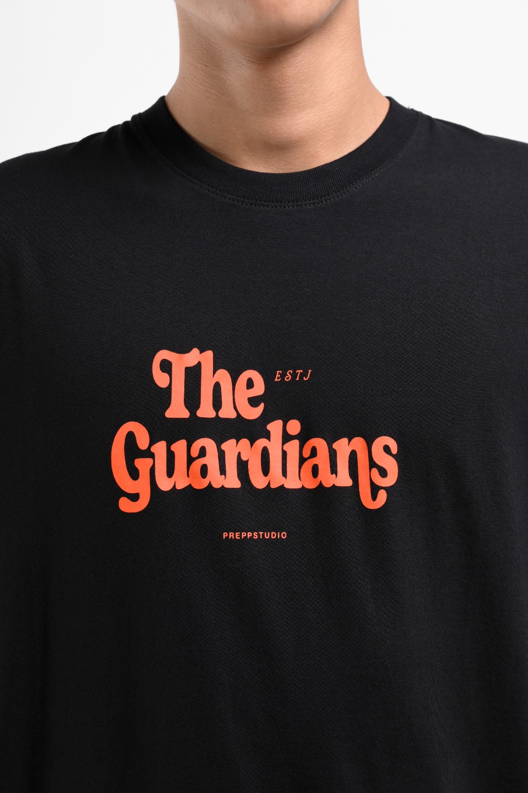 PTEL02-THE GUARDIANS TEES BLACK