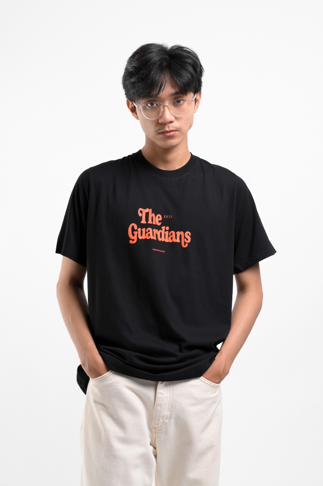PTEL02-THE GUARDIANS TEES BLACK