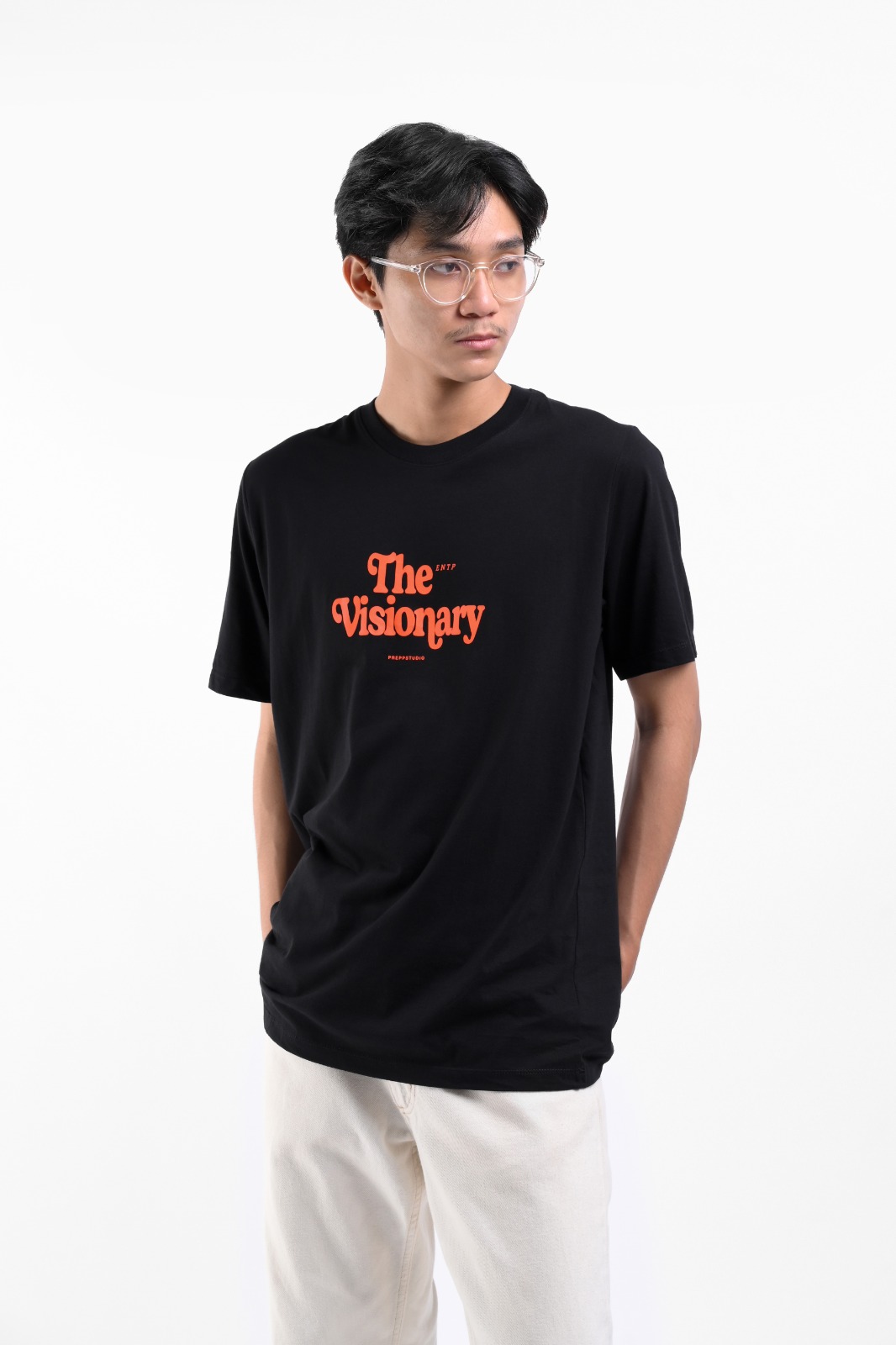 PTEX02-THE VISIONARY TEES BLACK
