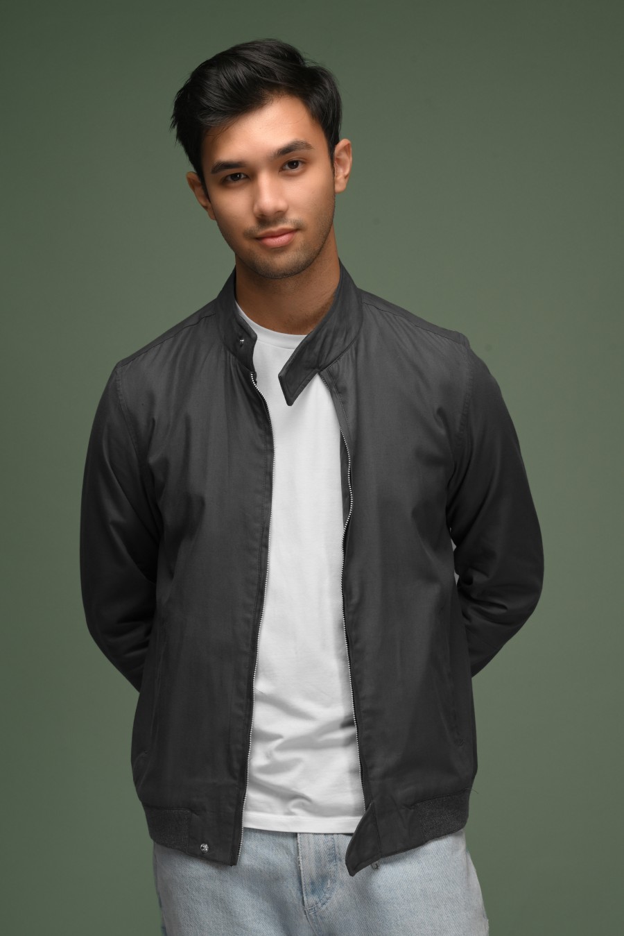 HARRINGTON JACKET DARK GREY