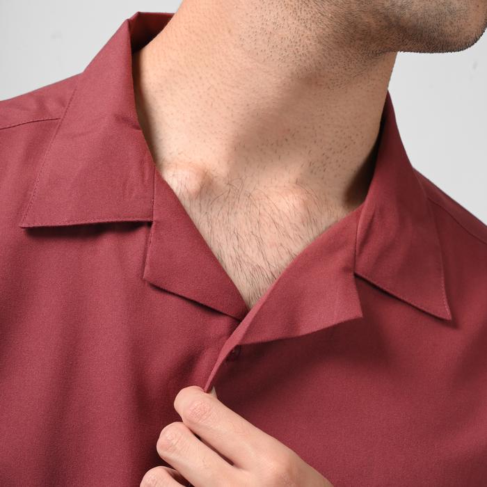 KEMEJA PREPP STUDIO ULTIMATE CUBAN SHIRT OXBLOOD