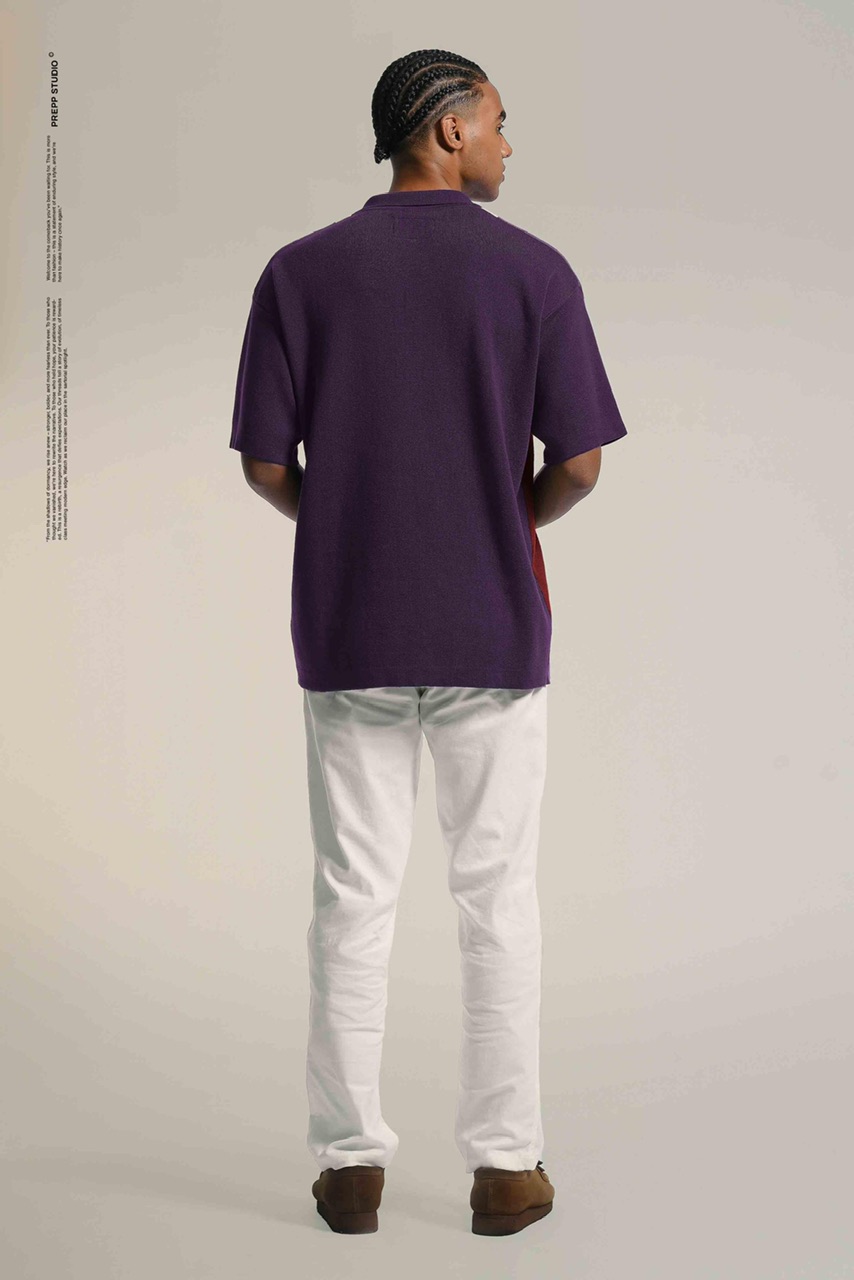 PLFW98-POLO STRIPE SENSE 4 STRIPE LAVENDER