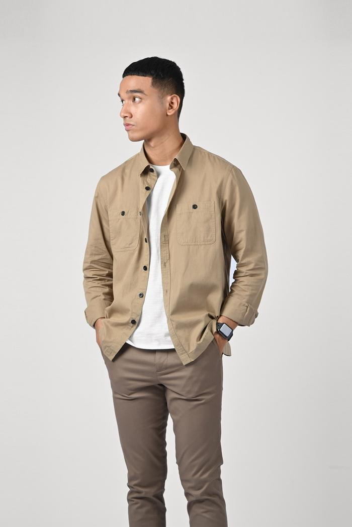 KEMEJA PREPP STUDIO ULTIMATE WORKSHIRT KHAKI