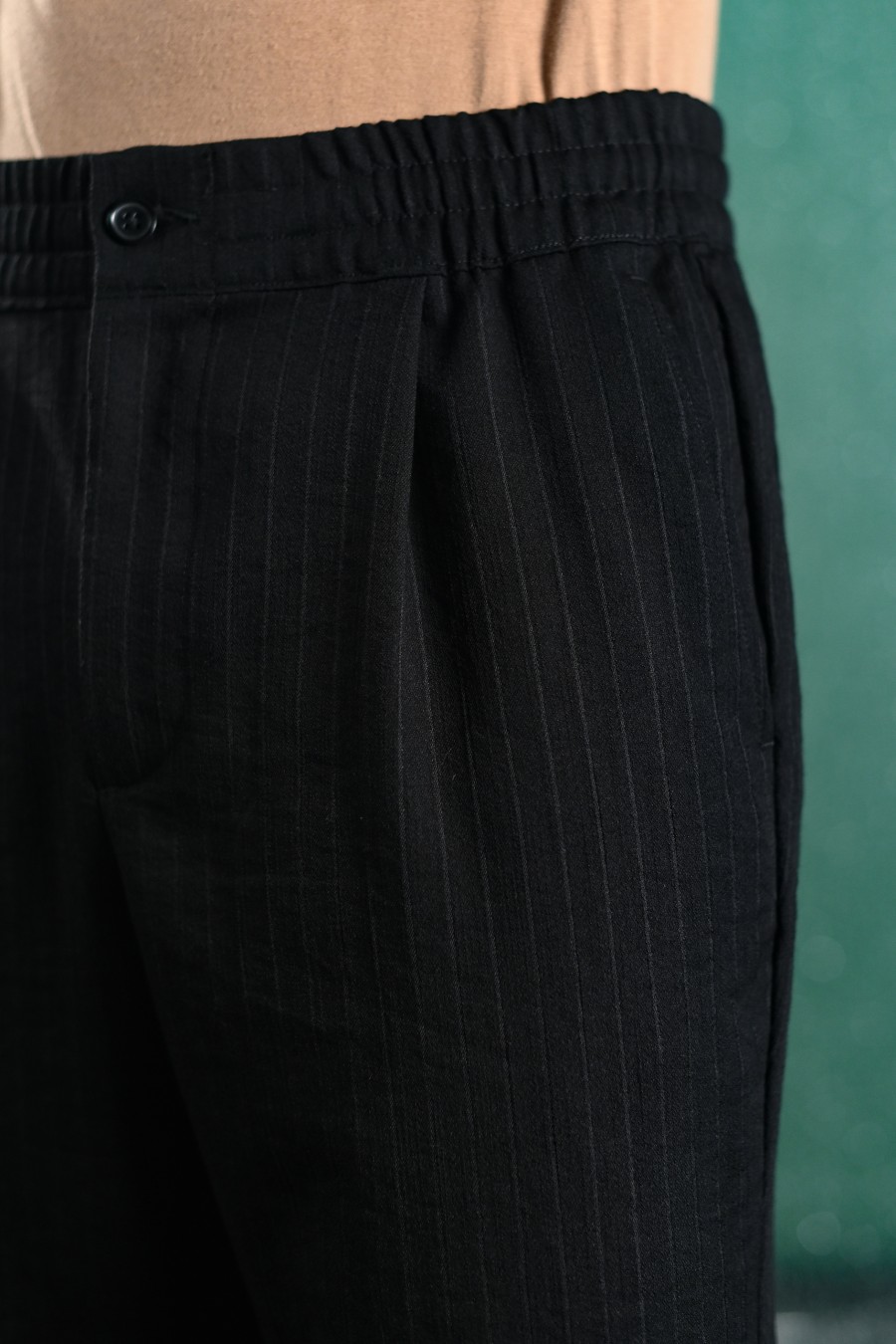 STREAKY RELAX FIT TROUSERS BLACK