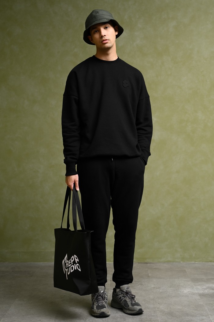 POCK02-PREPP SIGNATURE SWEATSHIRT BLACK