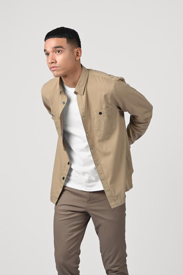 KEMEJA PREPP STUDIO ULTIMATE WORKSHIRT KHAKI