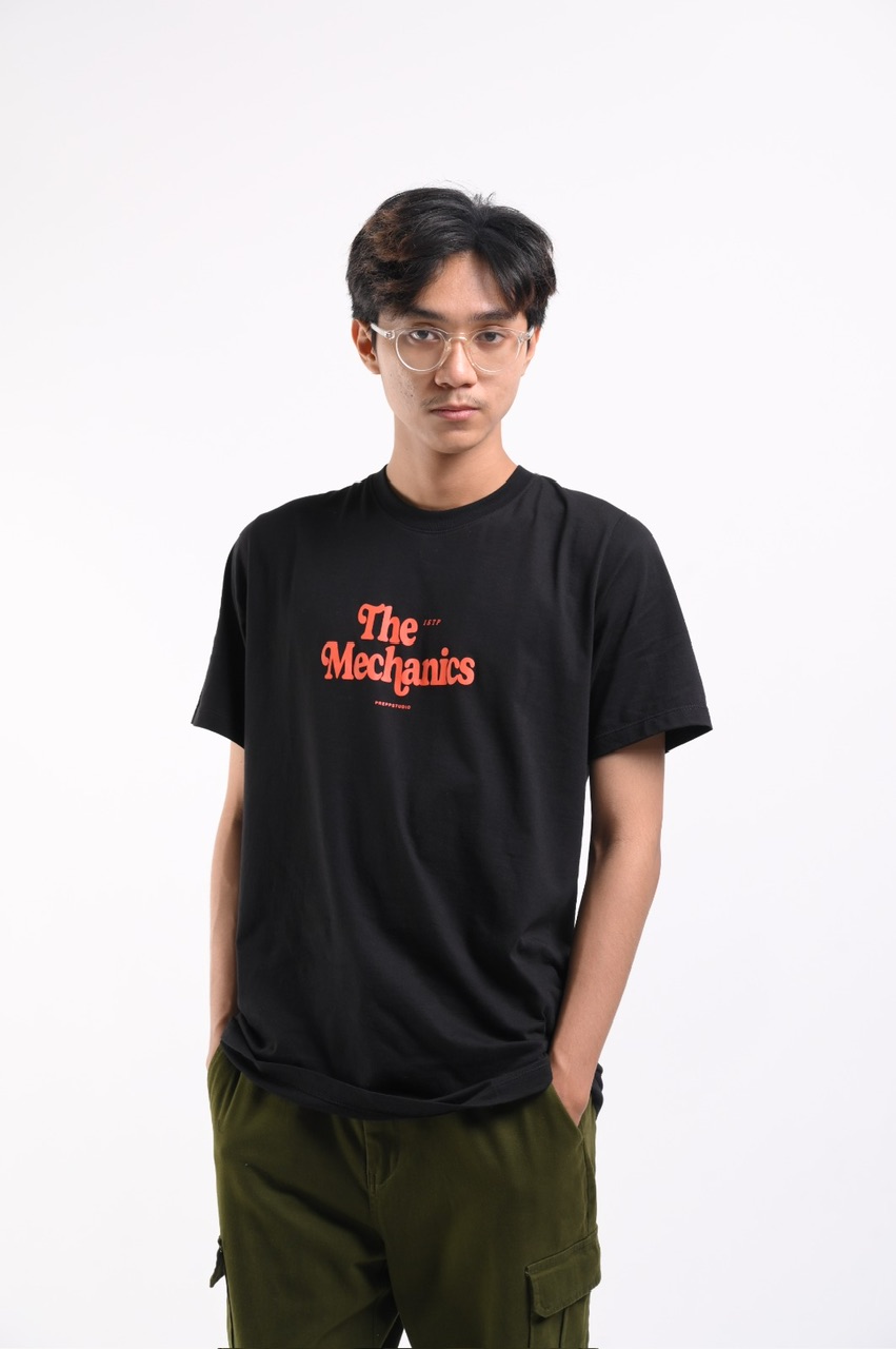 PTFF02-THE MECHANICS TEES BLACK