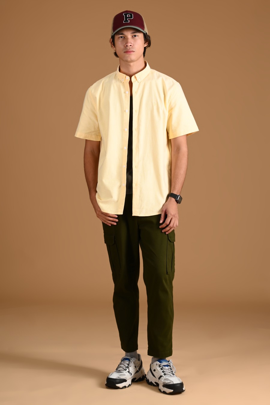 SIGNATURE OXFORD SHORT SLEEVE SHIRT YELLOW