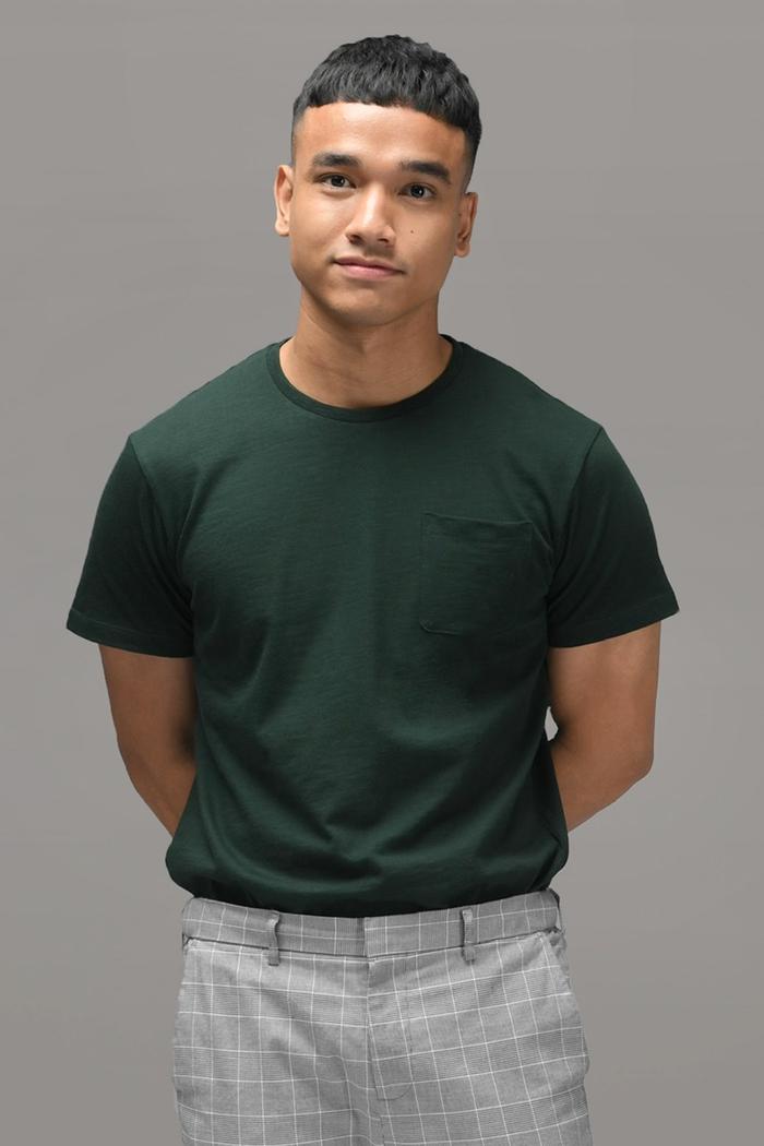 KAOS PREPP STUDIO POCKET SLUB TEES SYCAMORE