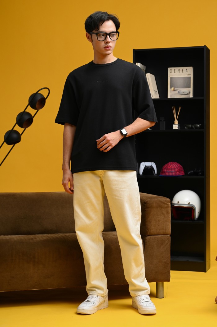 SIGNATURE OVERSIZED TEES BLACK
