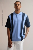 Image of POLO STRIPE SENSE 2 STRIPE NAVY BLUE