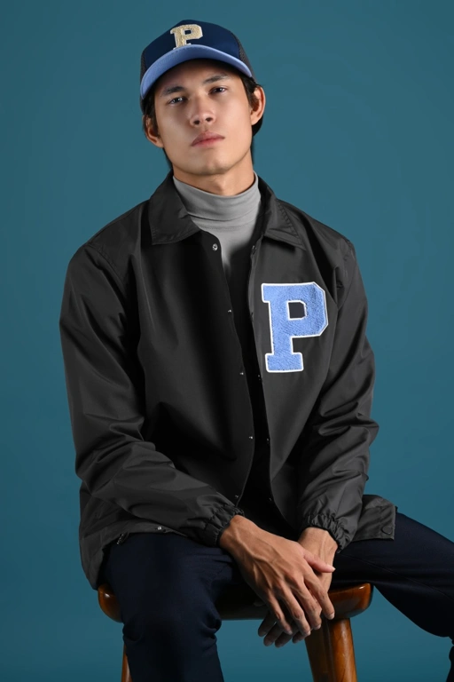 Image of COLLEGIATE COACH JACKET GREY