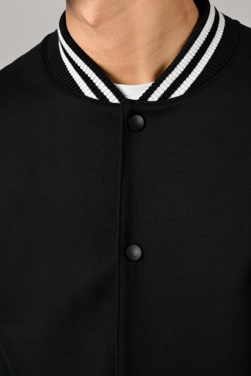 IVY VARSITY JACKET BLACK