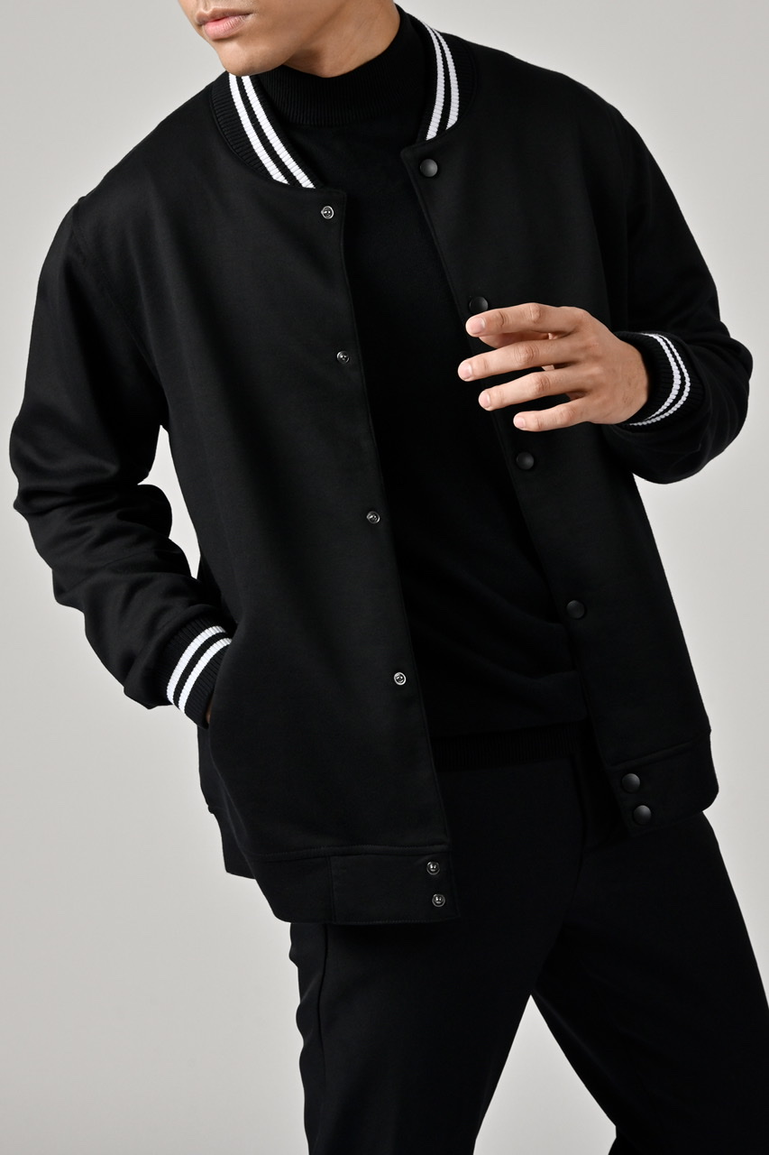 IVY VARSITY JACKET BLACK