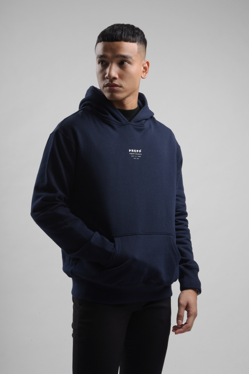 prepp signature hoodie in navy