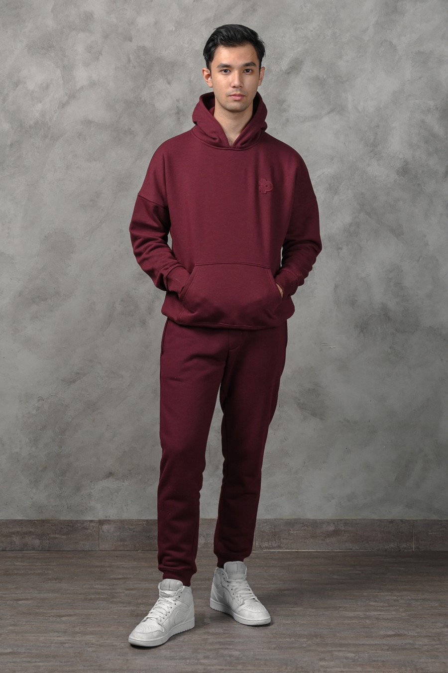 PREPP SIGNATURE PATCH HOODIE MAROON