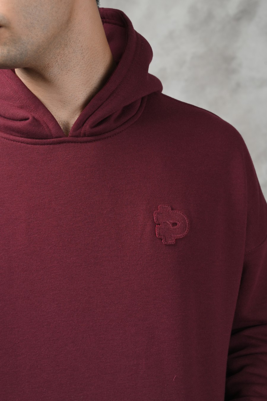 PREPP SIGNATURE PATCH HOODIE MAROON