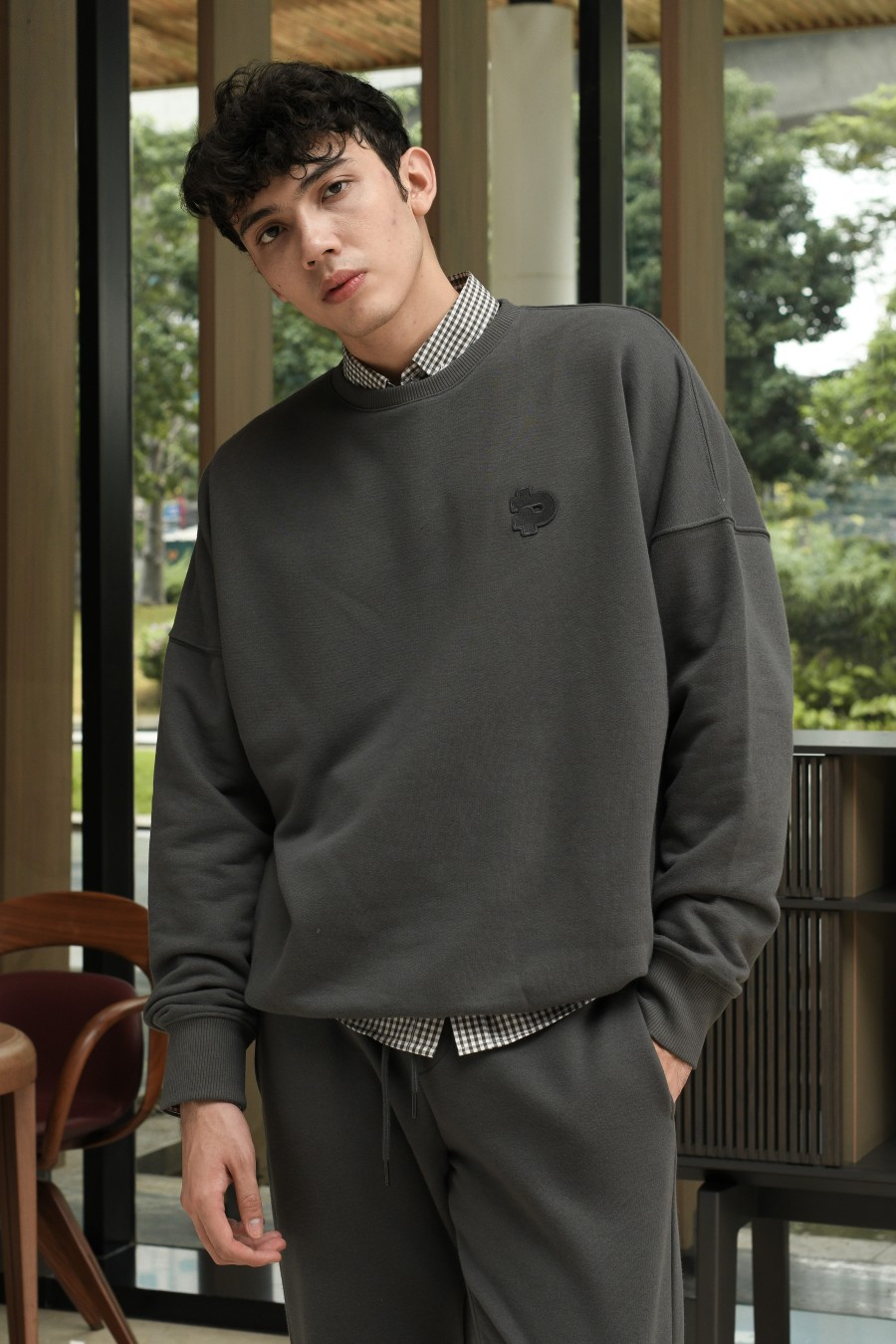 prepp signature sweatshirt charcoal