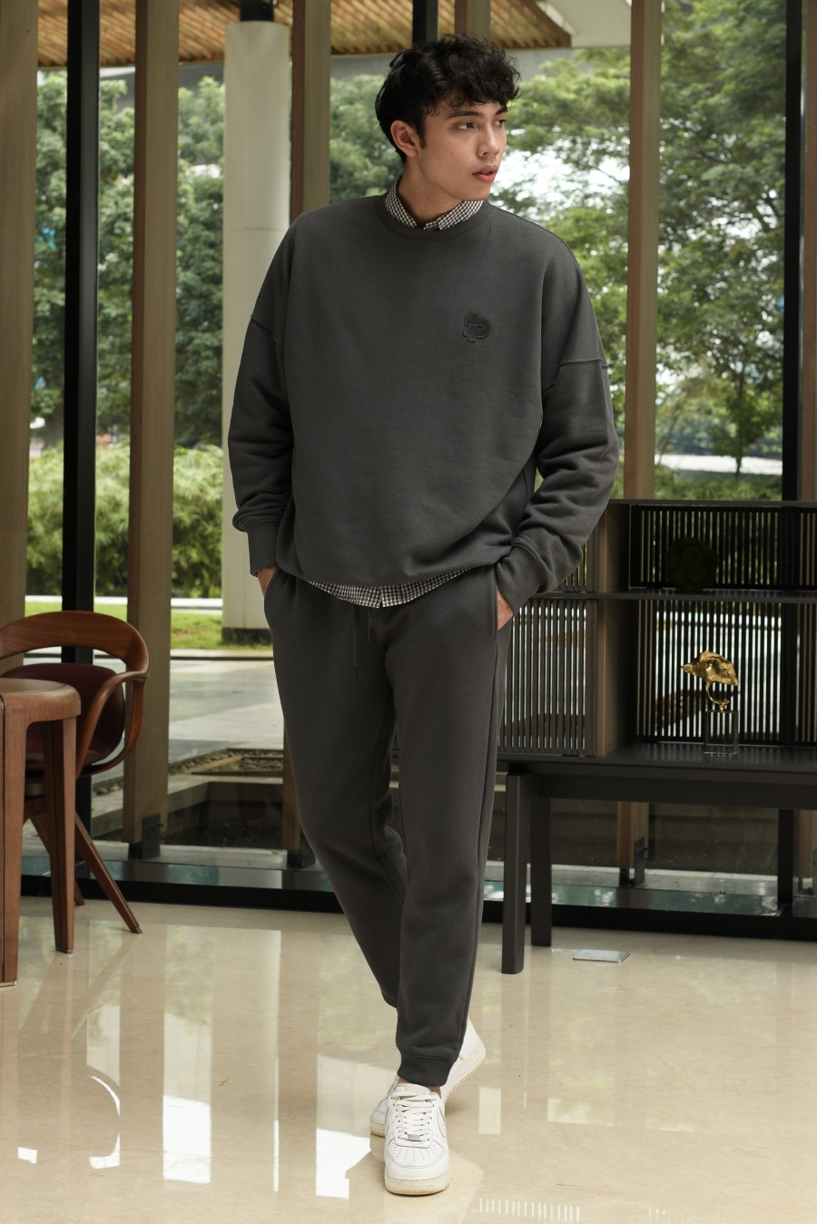 prepp signature sweatshirt charcoal