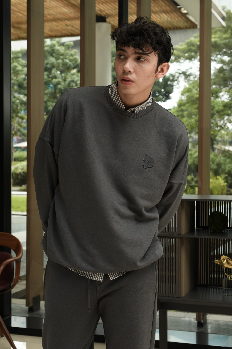 prepp signature sweatshirt charcoal