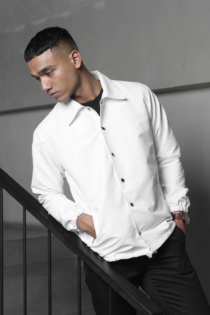 POAC17-BRISTOL COACH JACKET IN WHITE