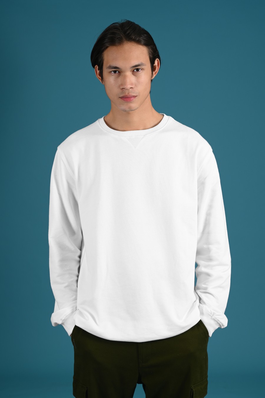 LEEDS SWEATSHIRT IN WHITE