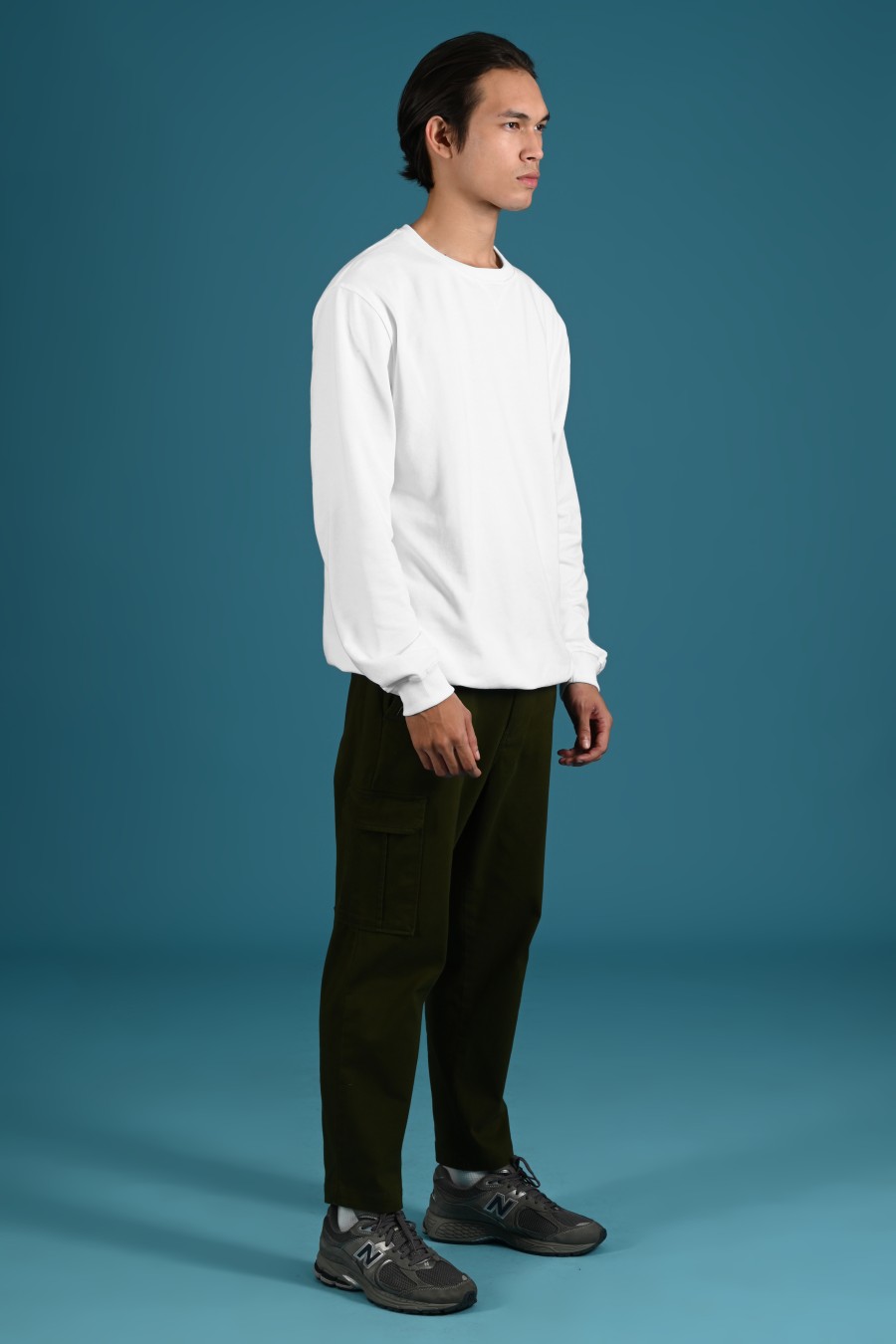 LEEDS SWEATSHIRT IN WHITE