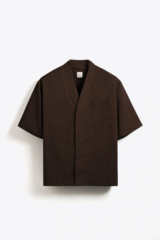 Image of TOKYO DOUBLE SHIRT DARK BROWN