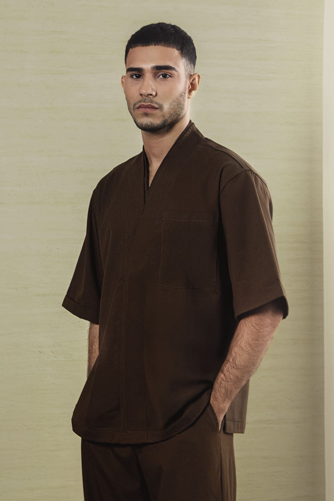 TOKYO DOUBLE SHIRT DARK BROWN