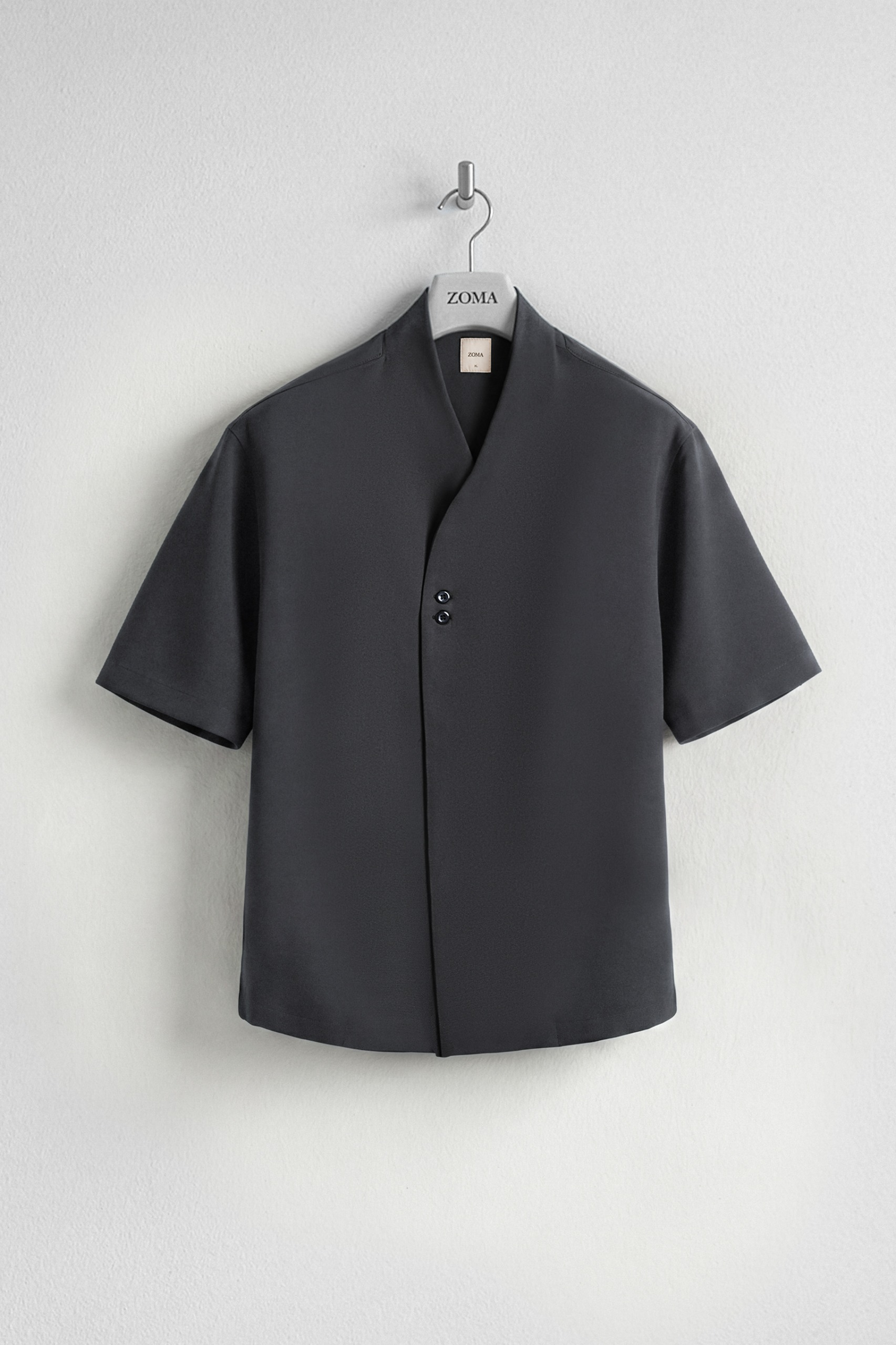 Arata Short Sleeve Shirt Dark Grey