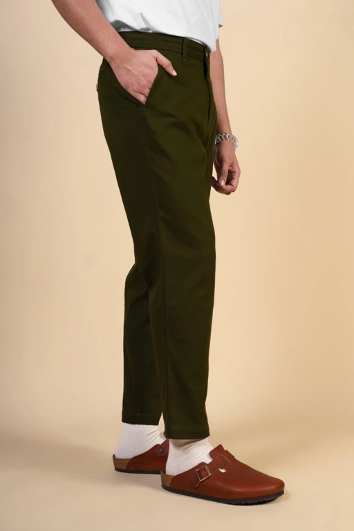 Image of AKHF CHINOS ANKEL PANTS ARMY