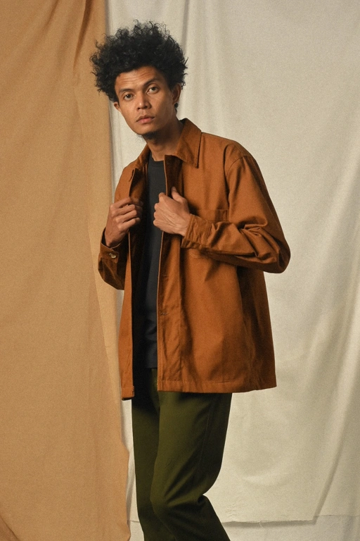 Image of GARRET JACKET LIGHT BROWN
