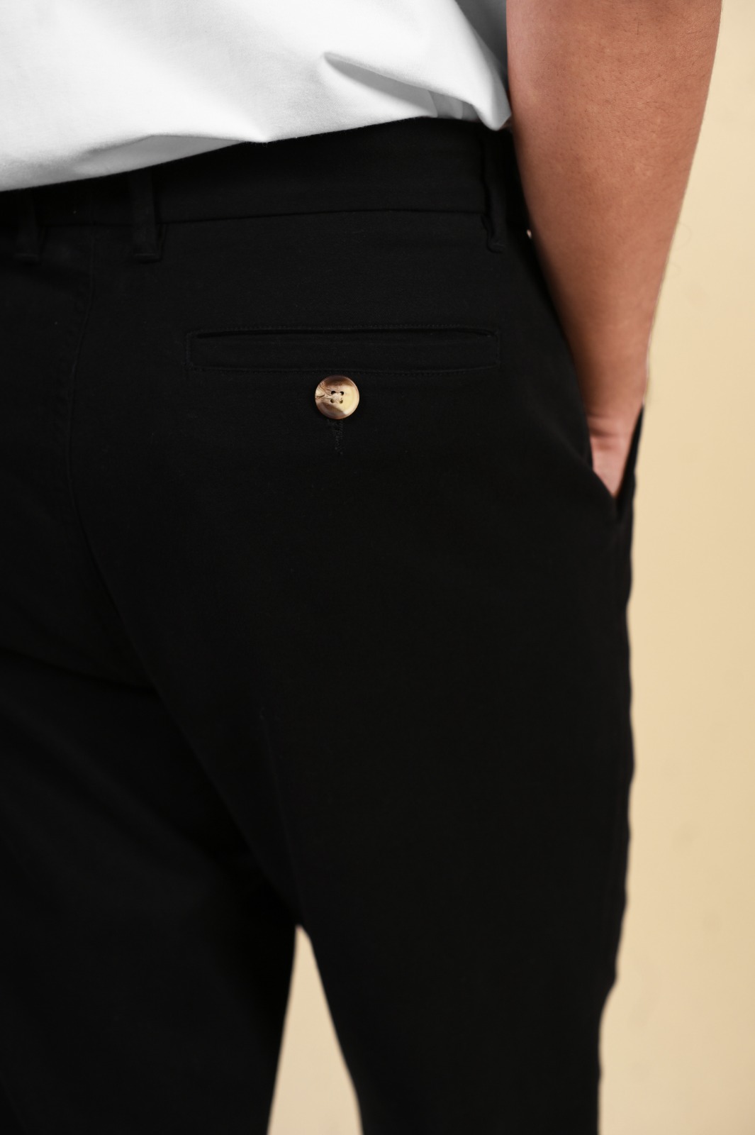 AKHFA CHINOS ANKEL PANTS BLACK
