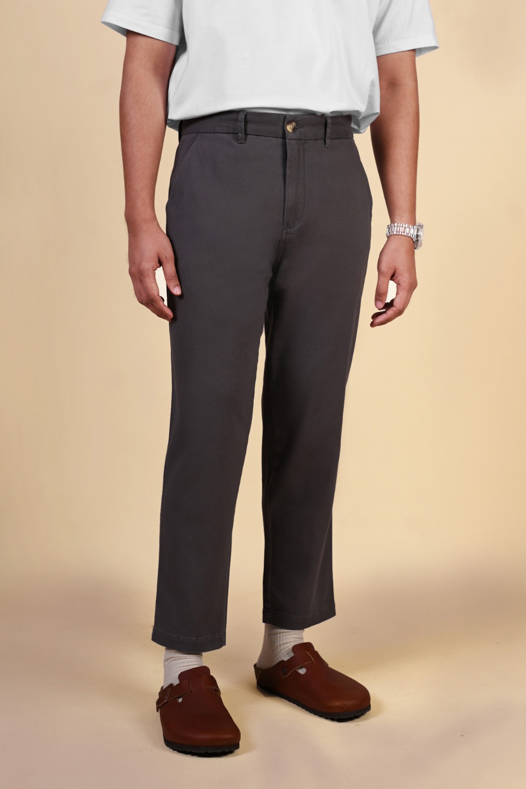 AKHFA CHINOS ANKEL PANTS GREY