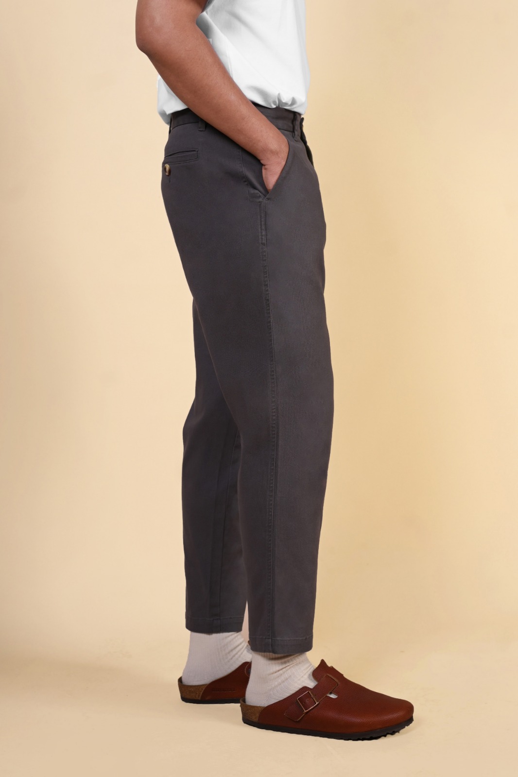 AKHFA CHINOS ANKEL PANTS GREY