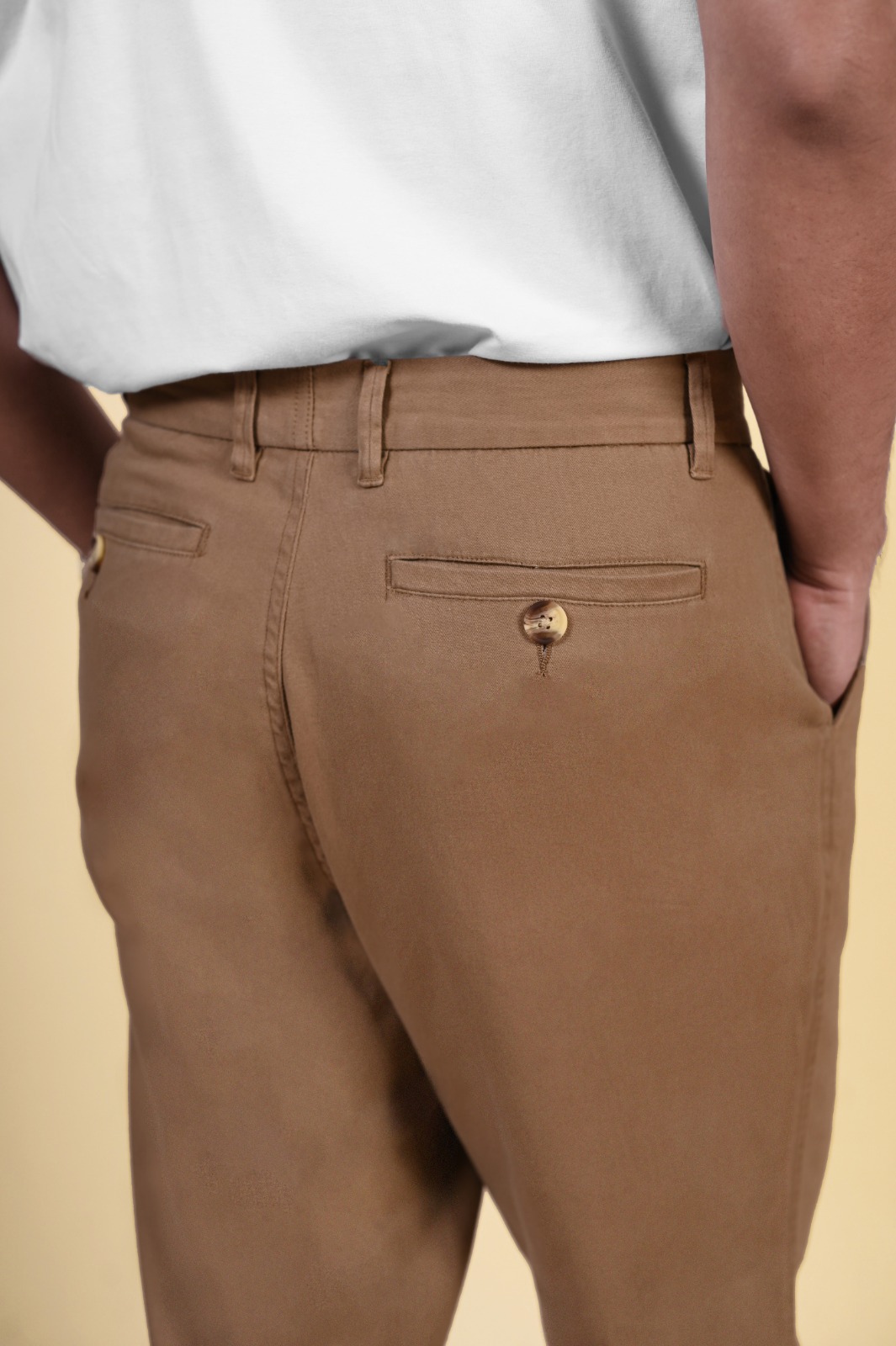 AKHFA CHINOS ANKEL PANTS KHAKI